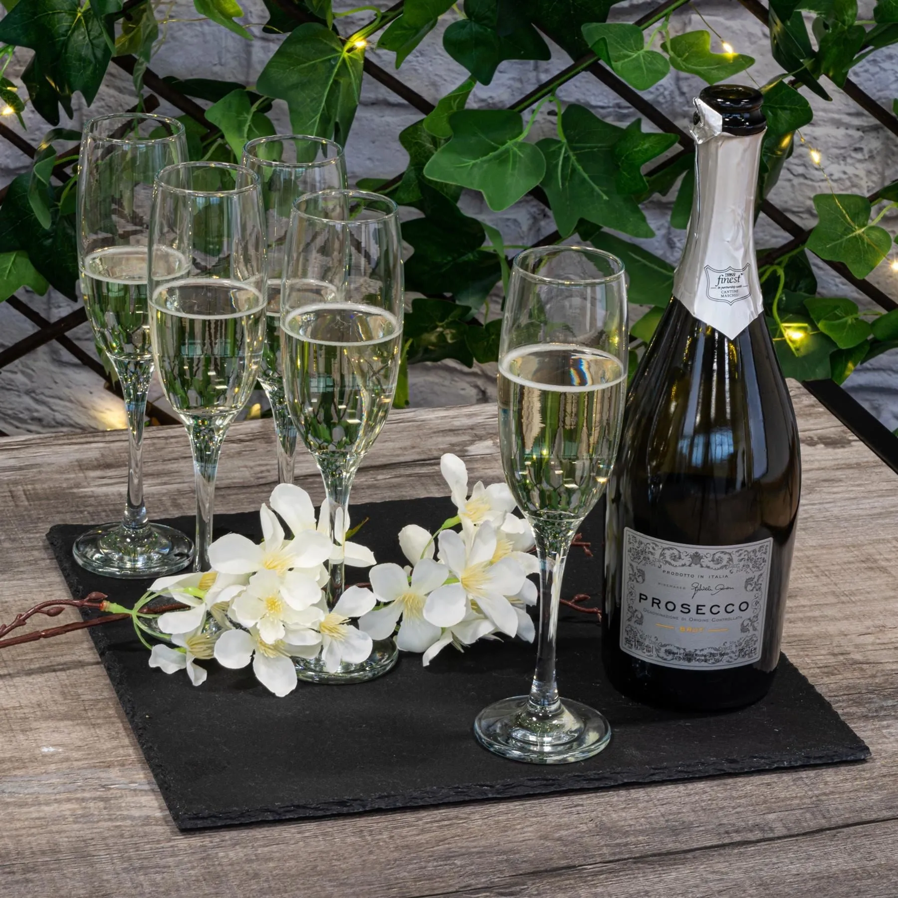 33cm Square Slate Serving Platter - By Argon Tableware