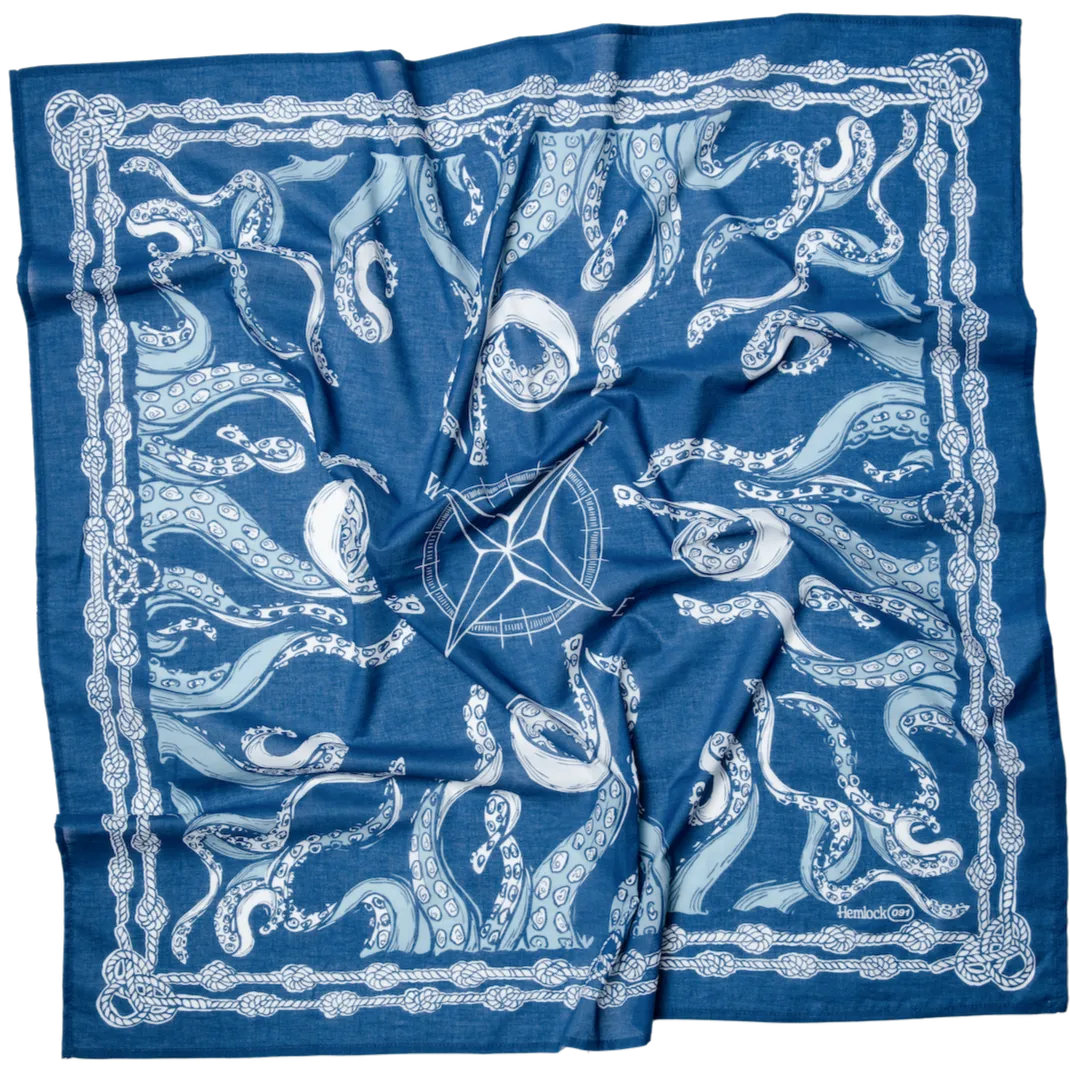 34" Wild Rag Nautilus Bandana - Handker Bandanas