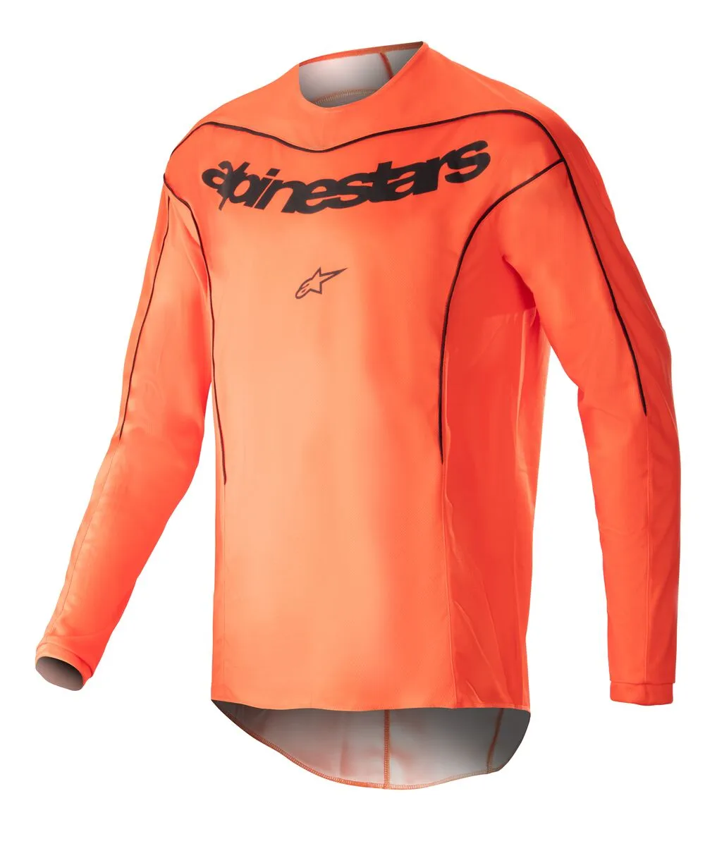 Alpinestars Fluid Lurv Hot Orange Black Motocross Kit Combo