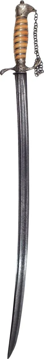 AMERICAN SILVER HILTED EAGLE HEAD HANGER C.1780