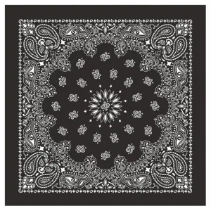 Bandanas Black W-hang Tg & Upc