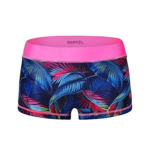 Barrel Womens Iris Reversible Bikini Pantie-NEON PINK/INDIGO LEAF