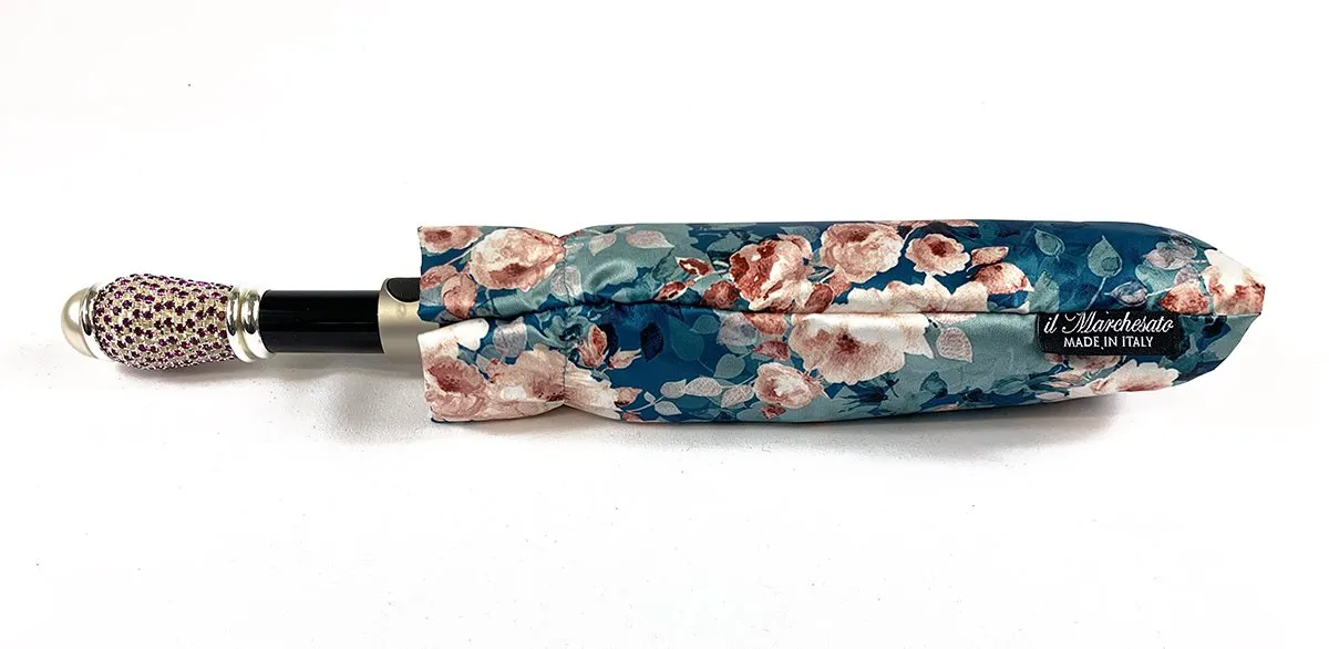 Beautiful Folding Umbrella With Floral Print