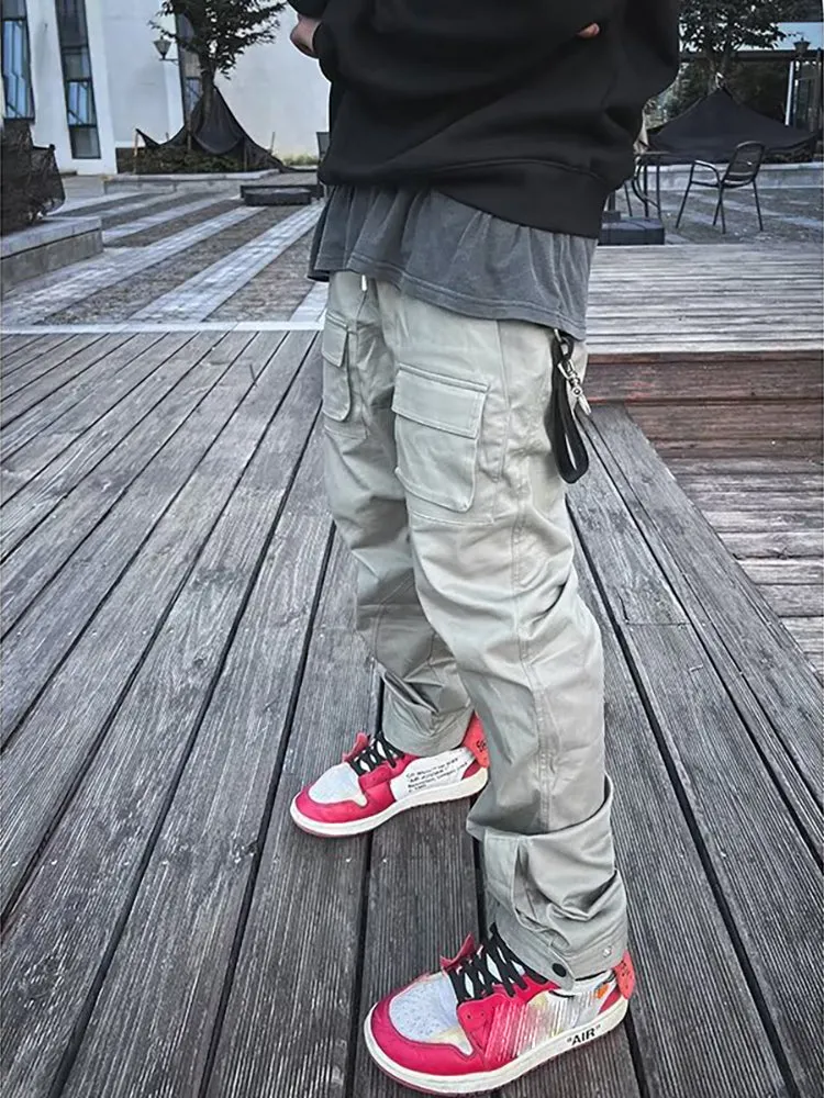 Casual Trousers Multiple Pockets Sport Cargo Pants