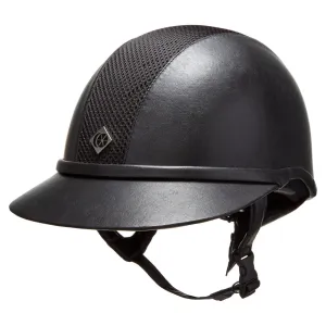 Charles Owen Leather Look SP8 Plus - Riding Hat - Black