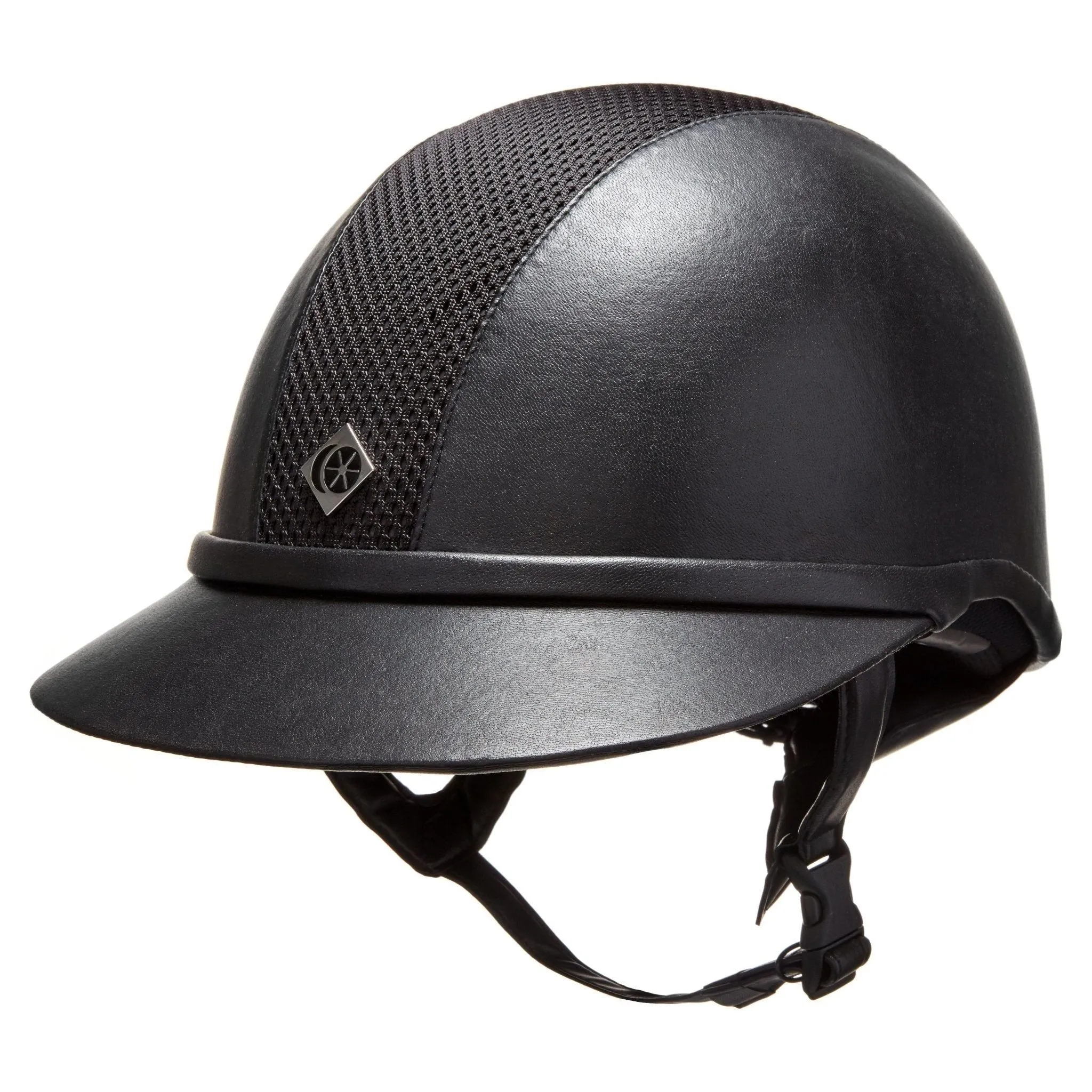 Charles Owen Leather Look SP8 Plus - Riding Hat - Black