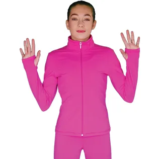 ChloeNoel JT811 Solid Fleece Fitted Elite Jacket w/ Thumb Holes