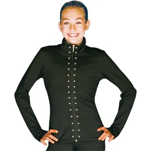 ChloeNoel JT811 Solid Fleece Fitted Elite Jacket w/ Thumb Holes