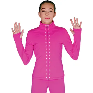 ChloeNoel JT811 Solid Fleece Fitted Elite Jacket w/ Thumb Holes