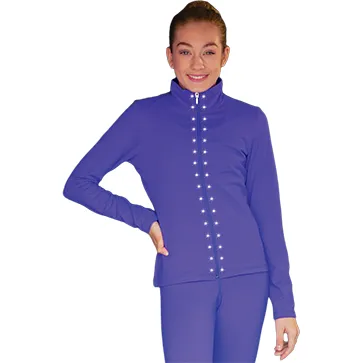 ChloeNoel JT811 Solid Fleece Fitted Elite Jacket w/ Thumb Holes