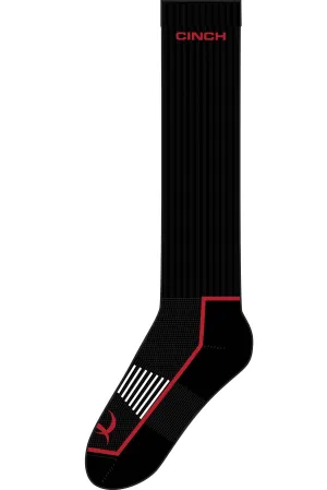 Cinch Performance Black Boot Socks