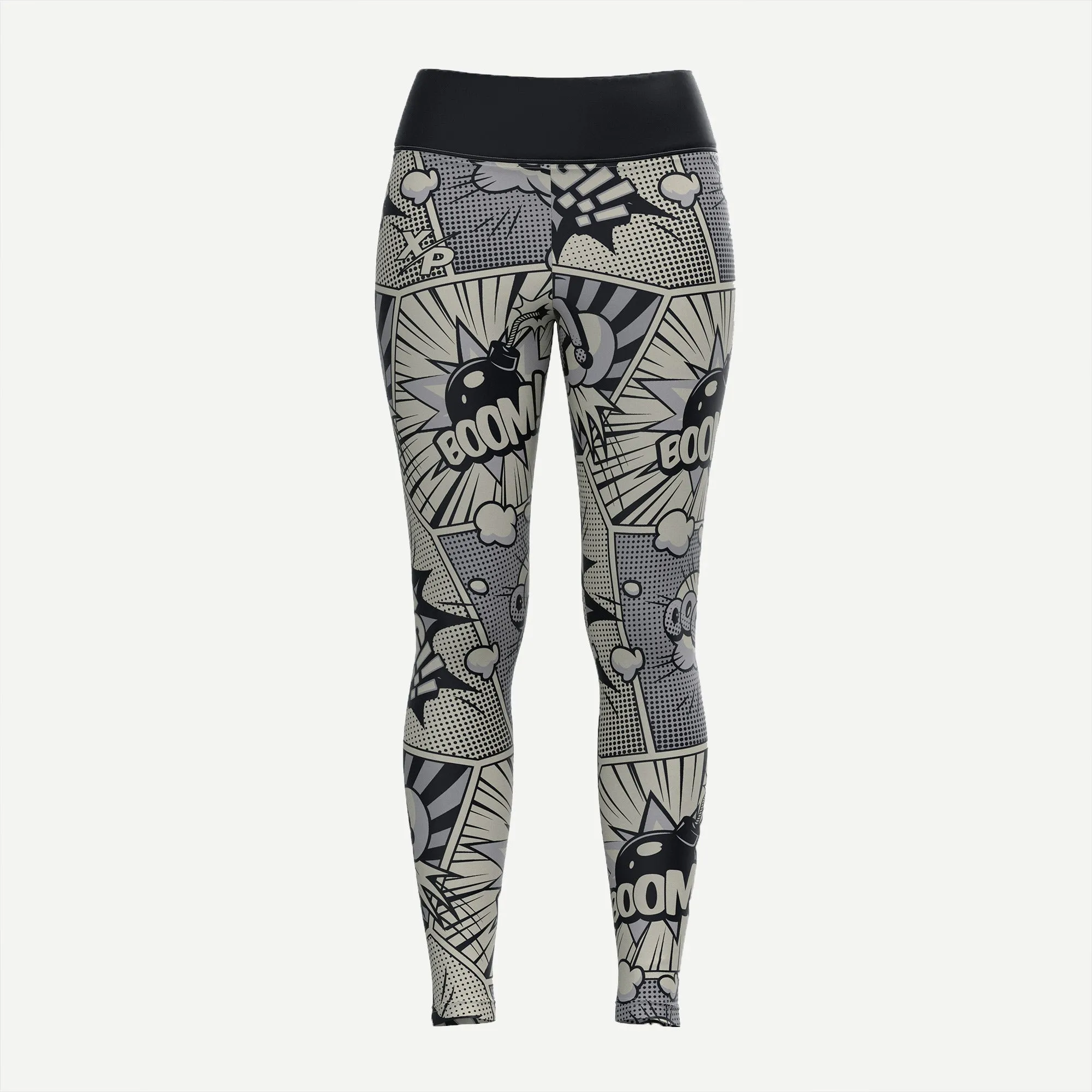 Comic Strip Womens Compression Pants