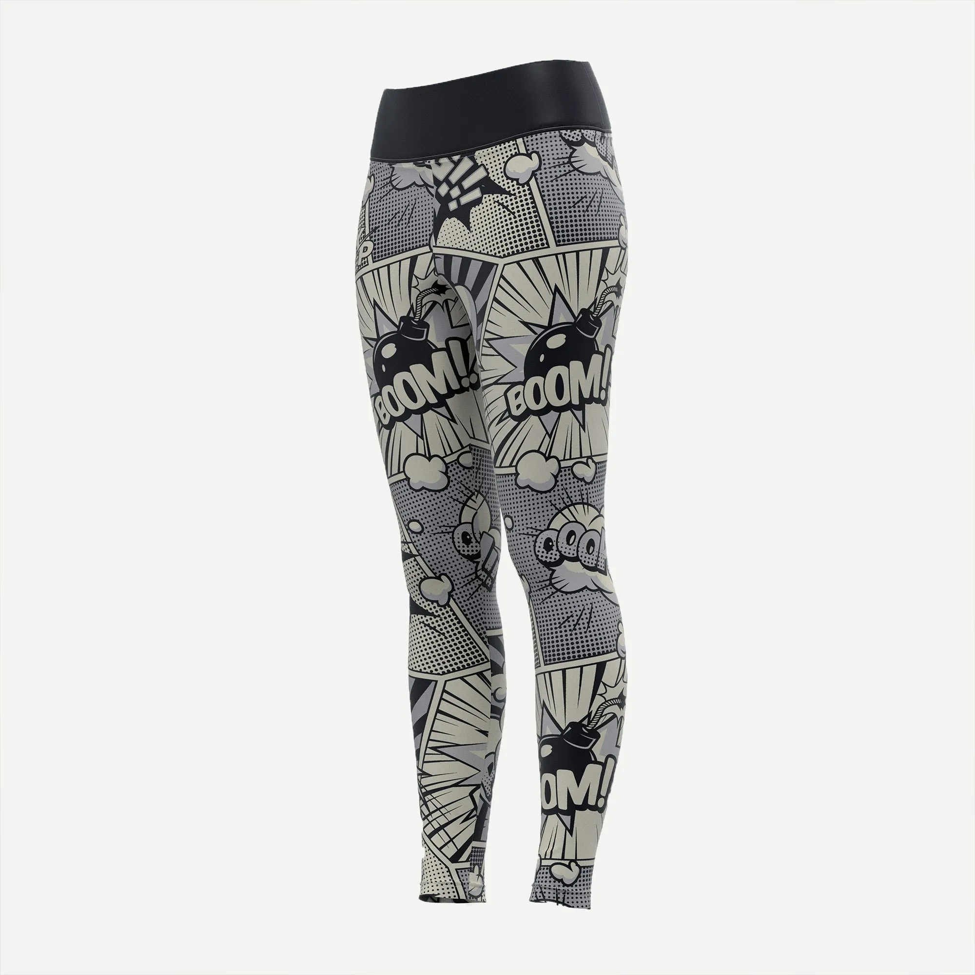 Comic Strip Womens Compression Pants