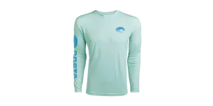 Costa Del Mar Men's Technical Crew LS Shirt/Mint