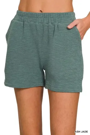 Cotton Slub Short Pants