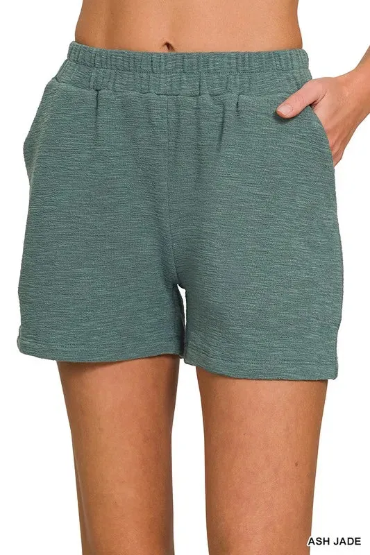 Cotton Slub Short Pants