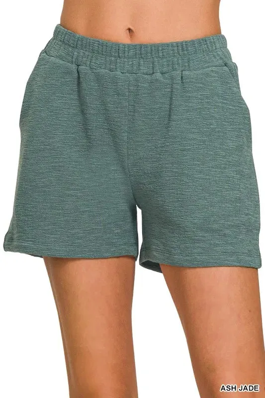 Cotton Slub Short Pants