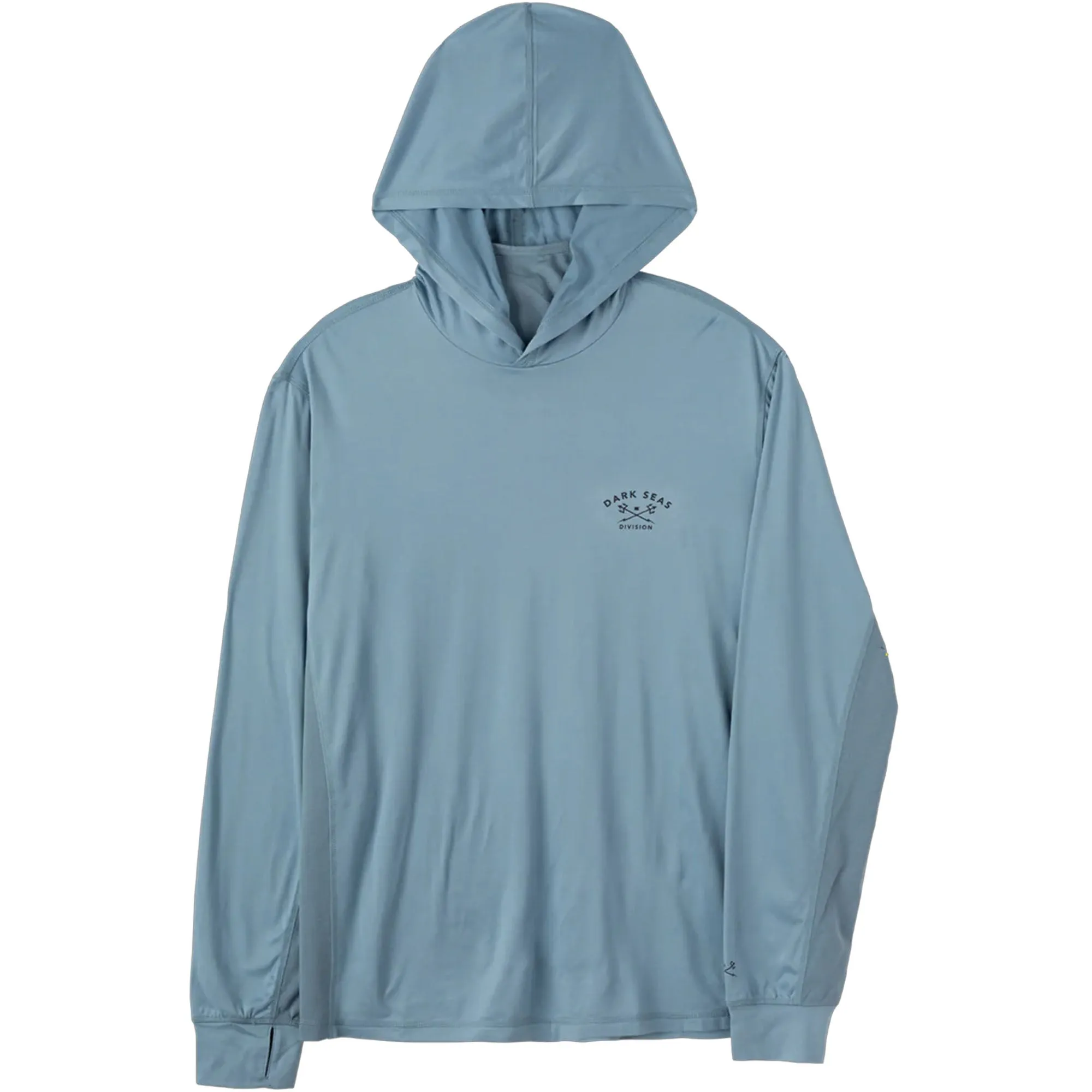 Dark Seas Bimini UV Hooded L/S Shirt - Blue