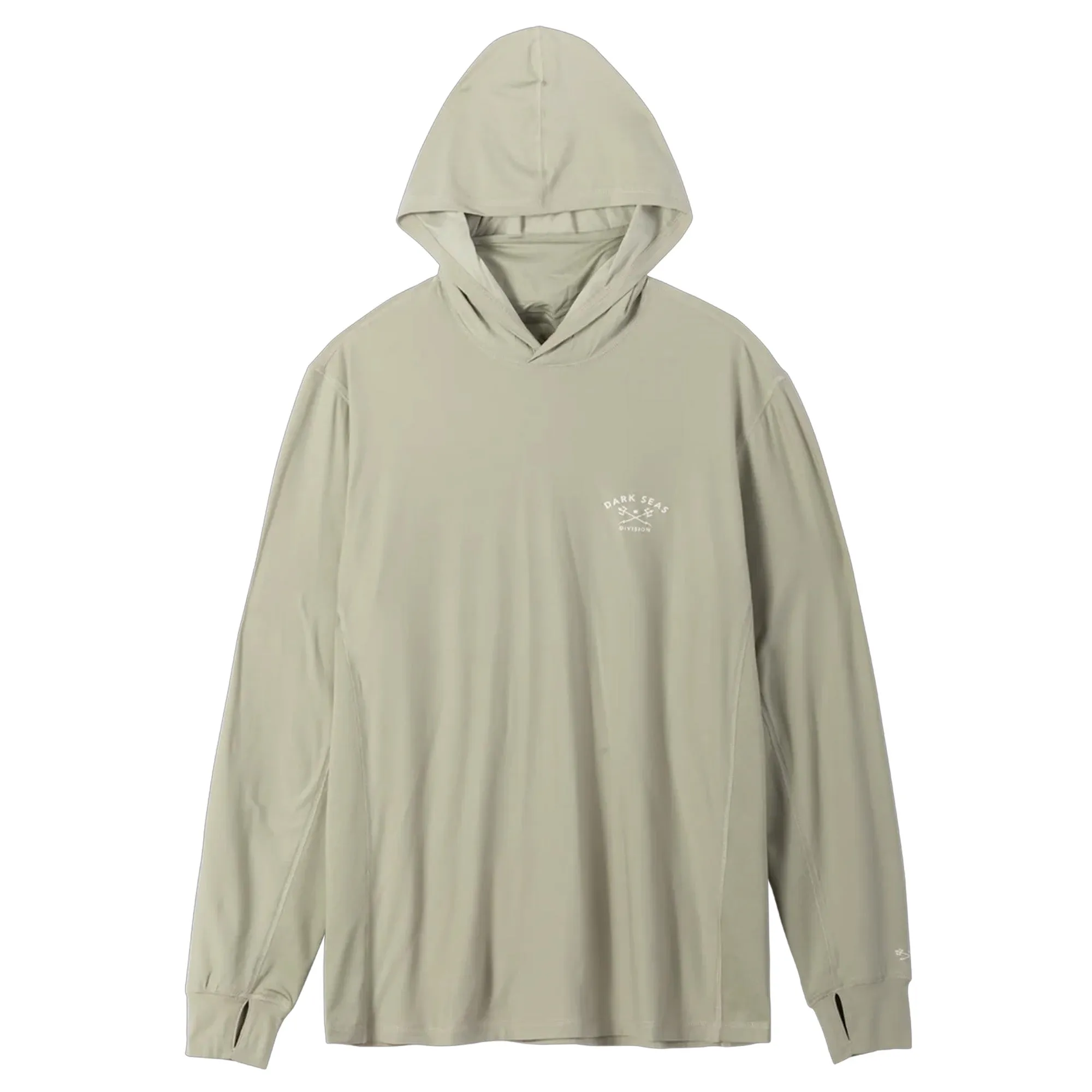Dark Seas Bimini UV Hooded L/S Shirt - Moss
