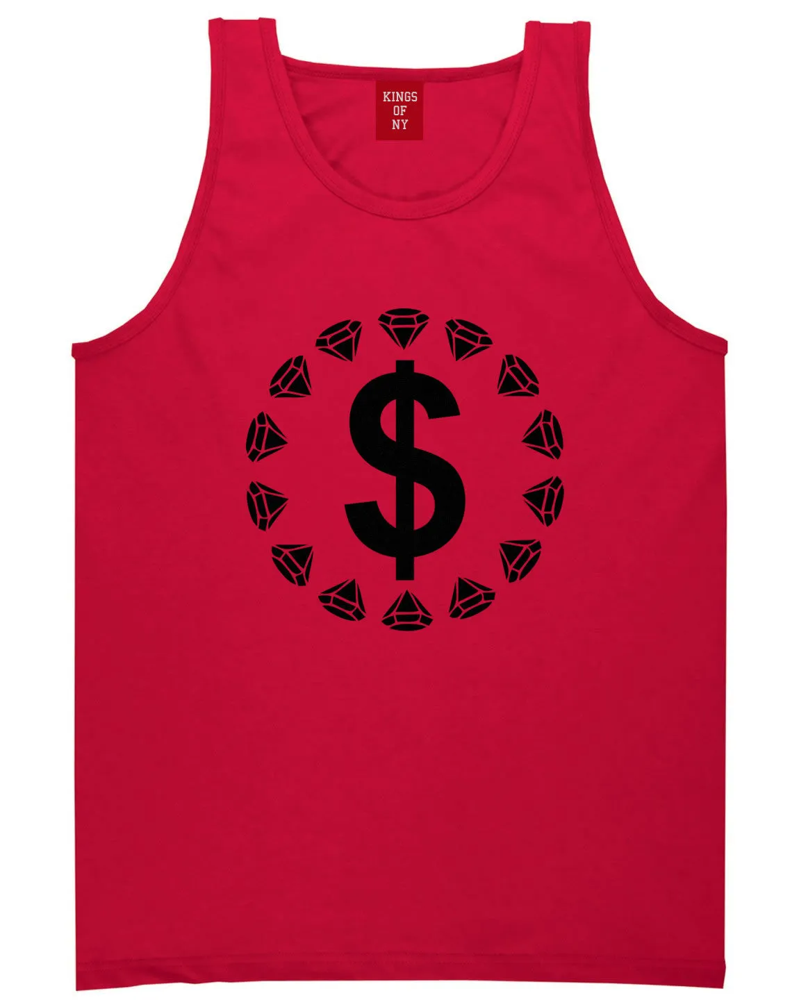 Diamonds Money Sign Logo Tank Top