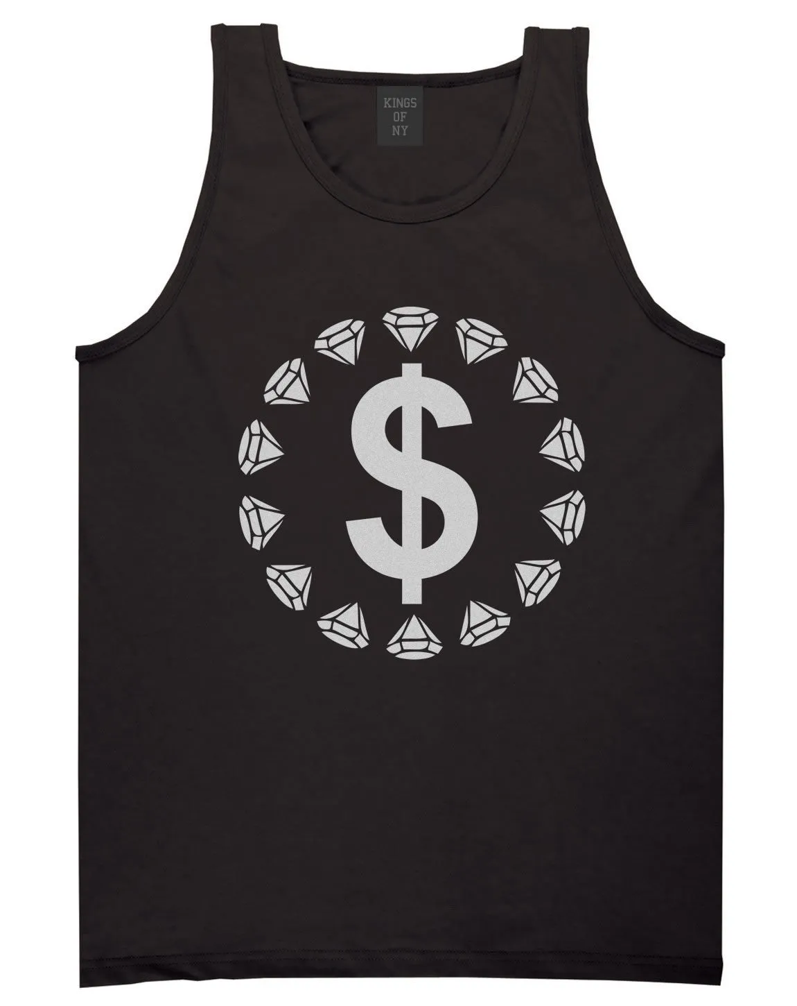 Diamonds Money Sign Logo Tank Top