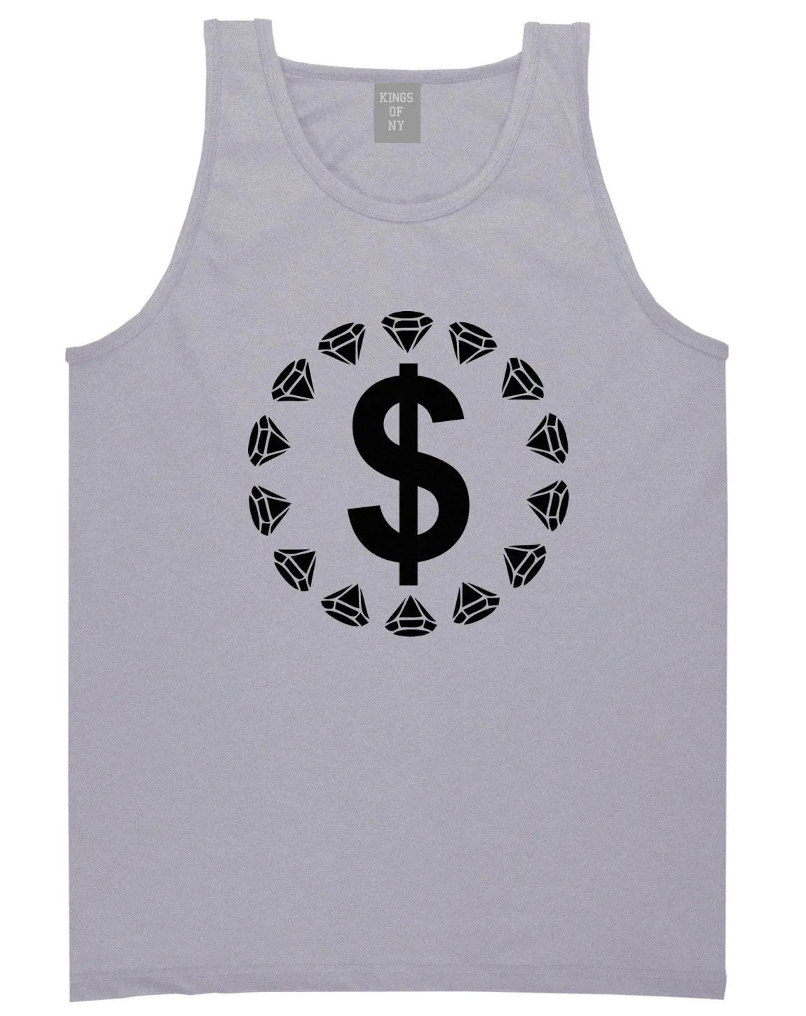 Diamonds Money Sign Logo Tank Top