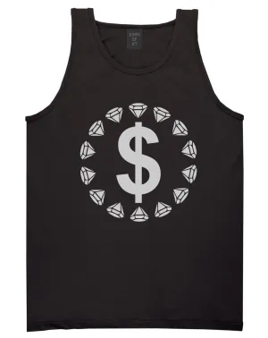 Diamonds Money Sign Logo Tank Top