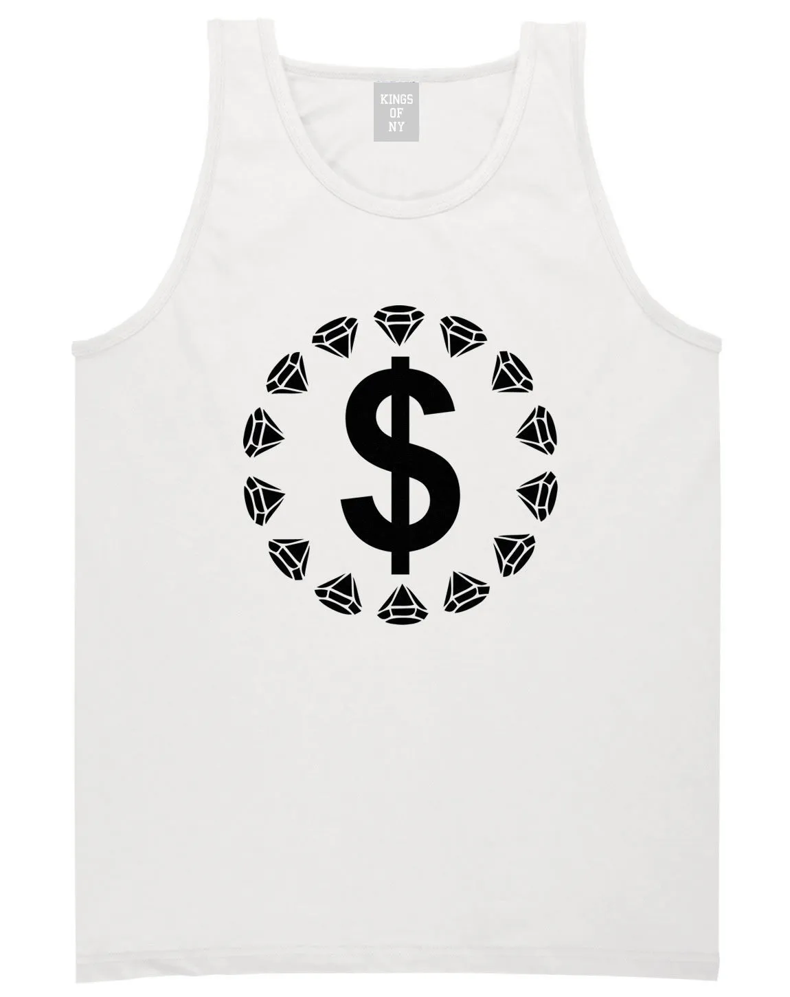 Diamonds Money Sign Logo Tank Top