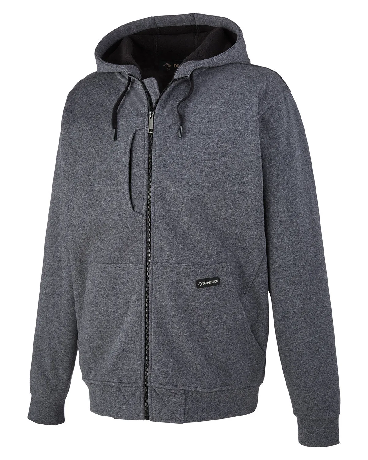 Dri Duck Men's Bateman Power Full Zip Hooded Fleece