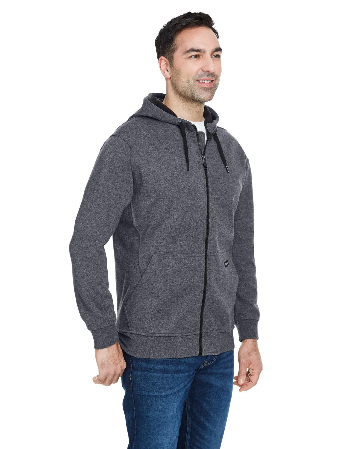 Dri Duck Men's Bateman Power Full Zip Hooded Fleece
