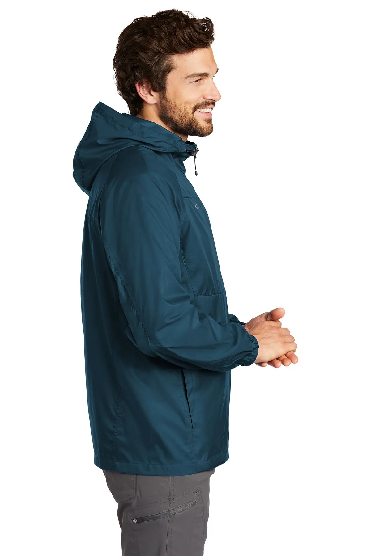 Eddie Bauer Custom Packable Wind Jackets, Adriatic Blue