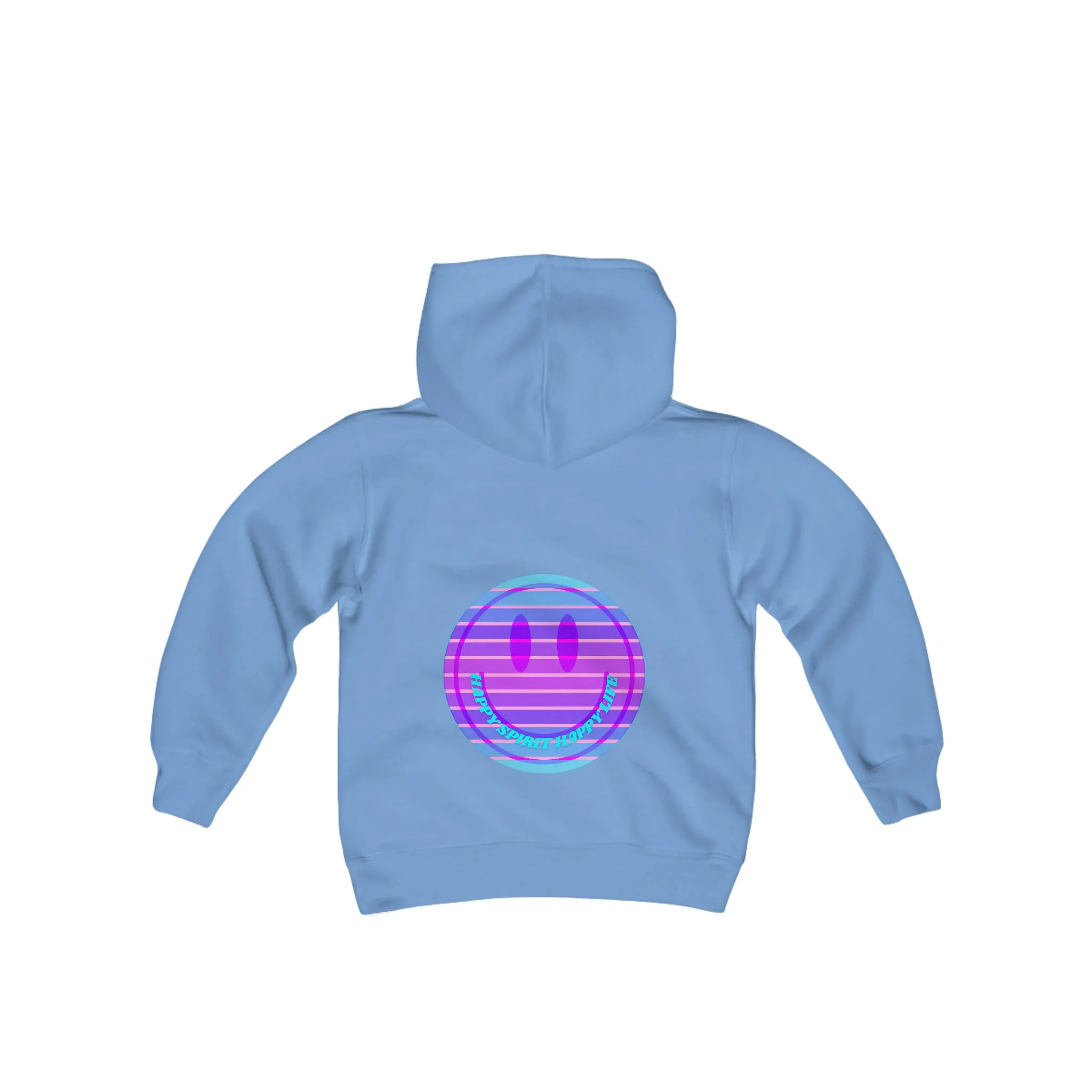 Happy Spirit Happy Life Youth Hoodie, Happy Mind Hoodie, Mental Health Hoodie, Smile Face Hoodie, Y2K Hoodie, Youth Hooded Sweatshirt