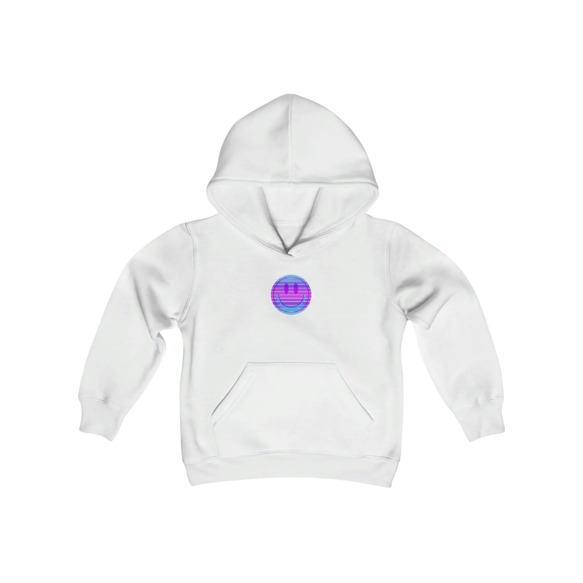 Happy Spirit Happy Life Youth Hoodie, Happy Mind Hoodie, Mental Health Hoodie, Smile Face Hoodie, Y2K Hoodie, Youth Hooded Sweatshirt