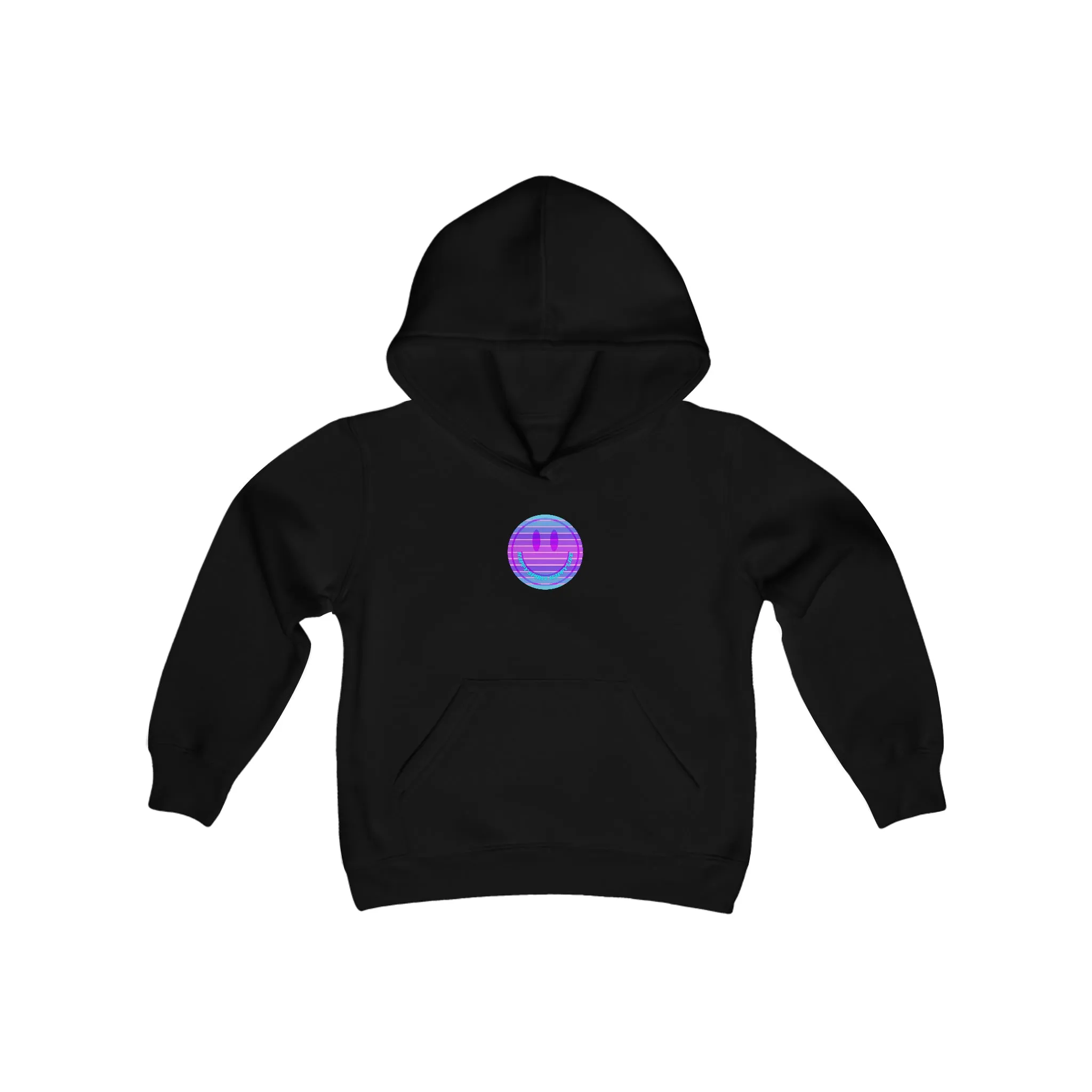 Happy Spirit Happy Life Youth Hoodie, Happy Mind Hoodie, Mental Health Hoodie, Smile Face Hoodie, Y2K Hoodie, Youth Hooded Sweatshirt