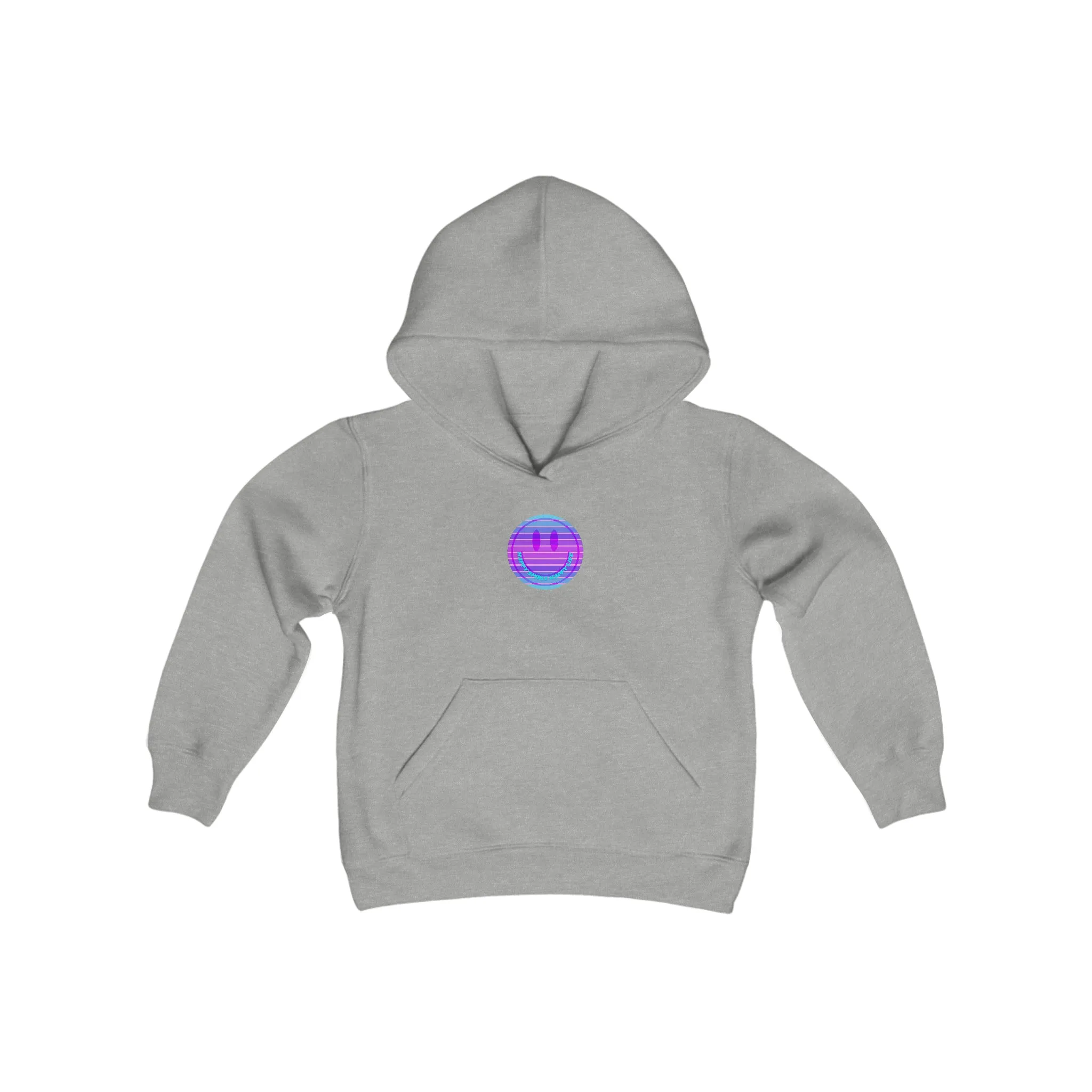 Happy Spirit Happy Life Youth Hoodie, Happy Mind Hoodie, Mental Health Hoodie, Smile Face Hoodie, Y2K Hoodie, Youth Hooded Sweatshirt