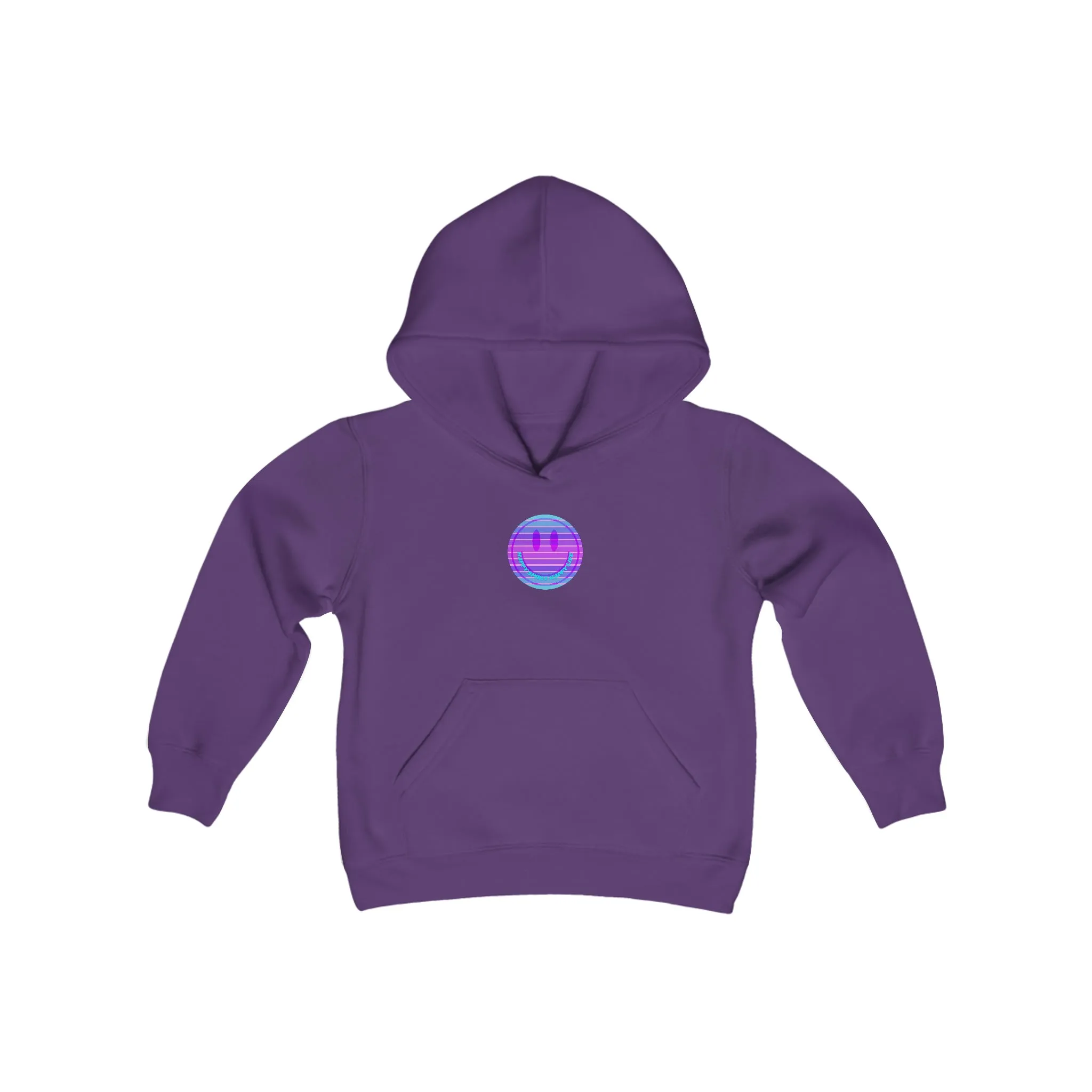 Happy Spirit Happy Life Youth Hoodie, Happy Mind Hoodie, Mental Health Hoodie, Smile Face Hoodie, Y2K Hoodie, Youth Hooded Sweatshirt