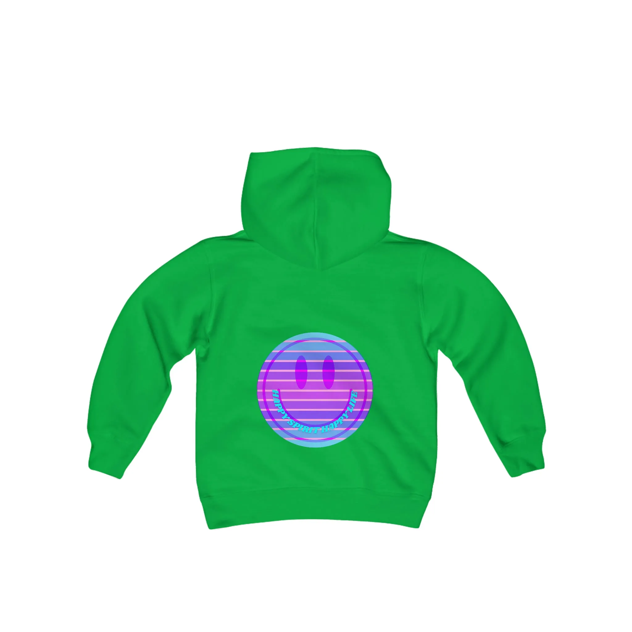 Happy Spirit Happy Life Youth Hoodie, Happy Mind Hoodie, Mental Health Hoodie, Smile Face Hoodie, Y2K Hoodie, Youth Hooded Sweatshirt