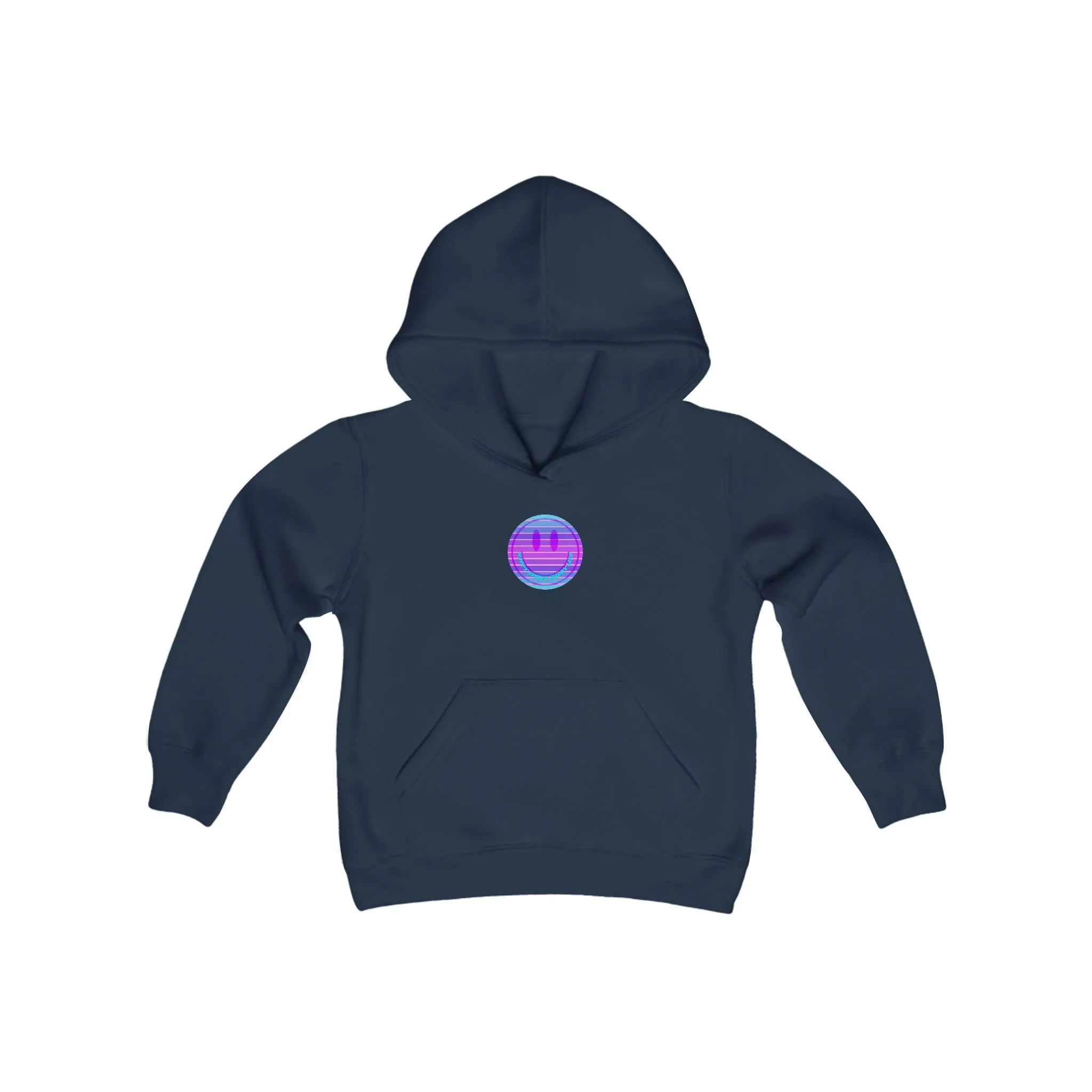 Happy Spirit Happy Life Youth Hoodie, Happy Mind Hoodie, Mental Health Hoodie, Smile Face Hoodie, Y2K Hoodie, Youth Hooded Sweatshirt