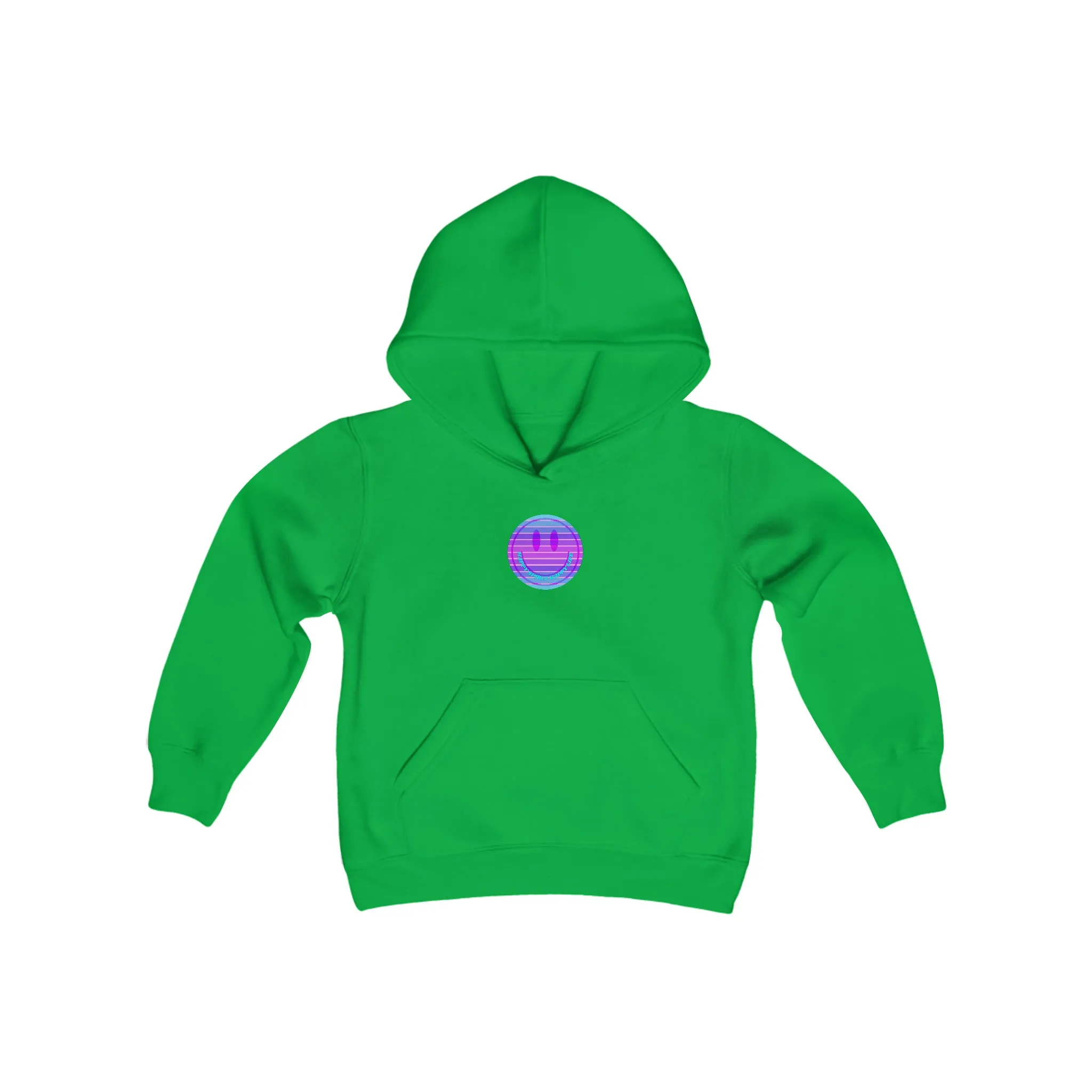 Happy Spirit Happy Life Youth Hoodie, Happy Mind Hoodie, Mental Health Hoodie, Smile Face Hoodie, Y2K Hoodie, Youth Hooded Sweatshirt