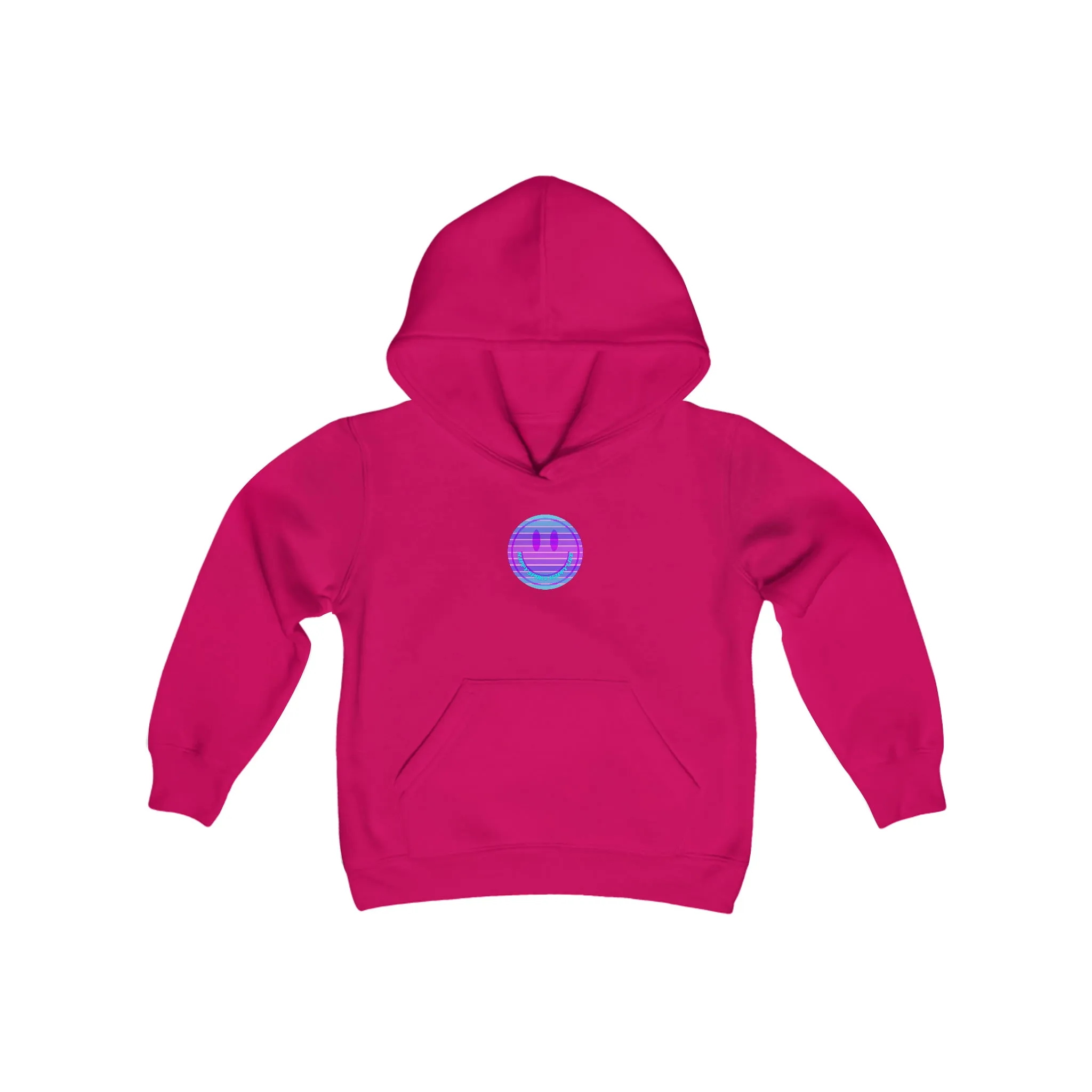 Happy Spirit Happy Life Youth Hoodie, Happy Mind Hoodie, Mental Health Hoodie, Smile Face Hoodie, Y2K Hoodie, Youth Hooded Sweatshirt