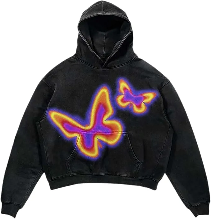 Harajuku New Grunge Oversized Sweatshirt Hoodie Skull Printing Hoodies Women Unisex Goth Y2K  Streetwear Gothic Hoodies
