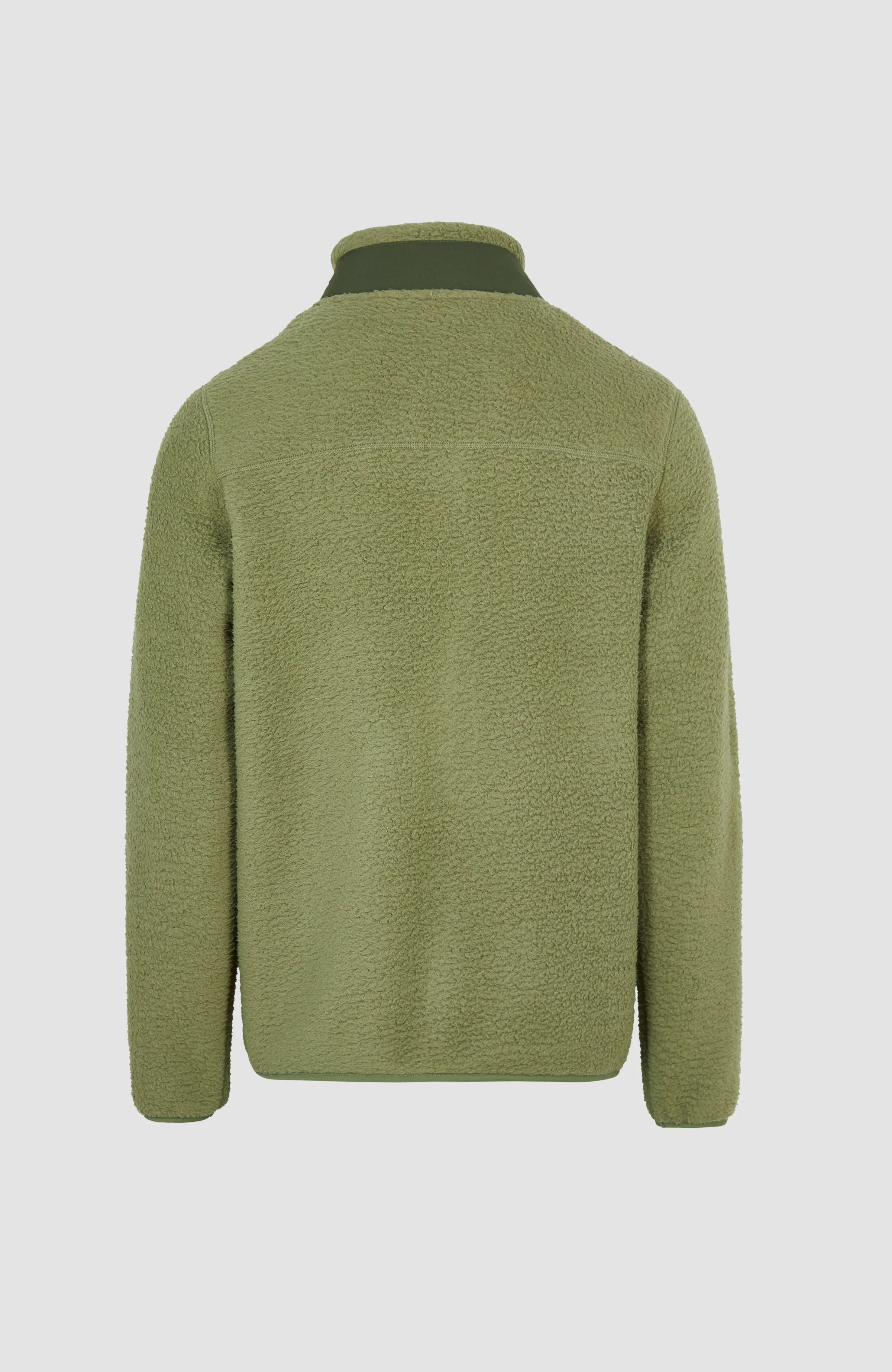 High-Pile Full-Zip Fleece | Deep Lichen Green