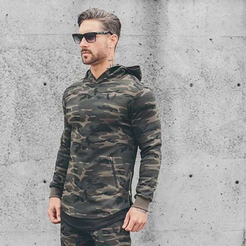 High Quality Camouflage Long Hoodie - 5 Colors