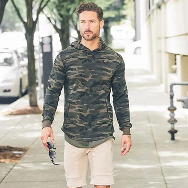High Quality Camouflage Long Hoodie - 5 Colors