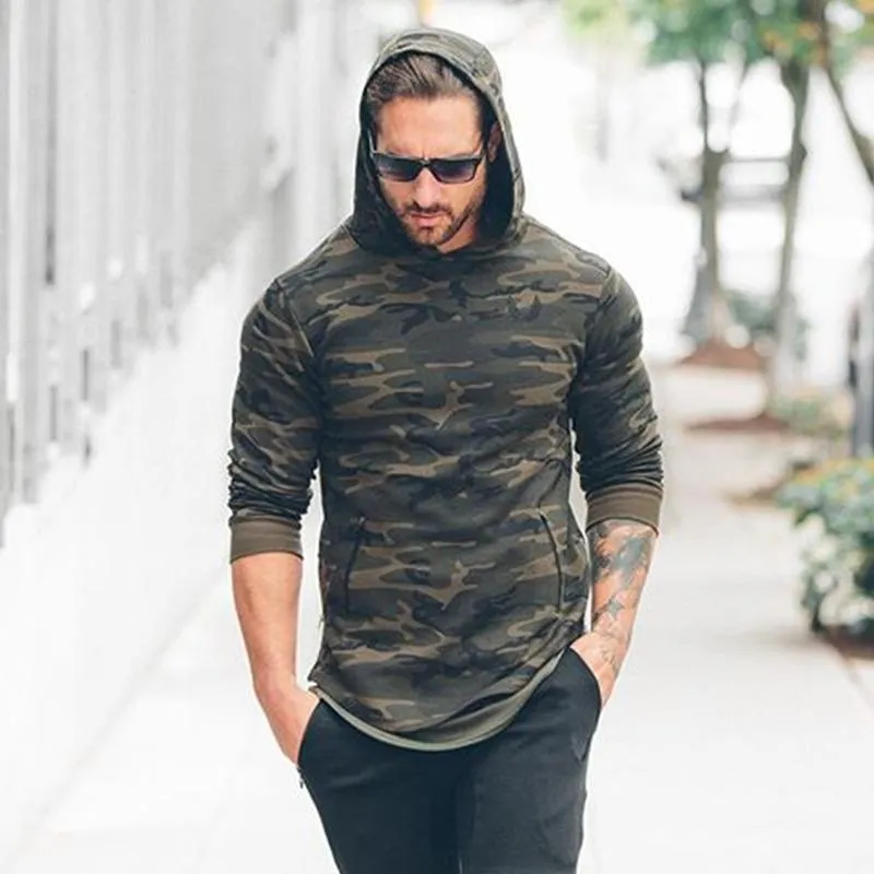 High Quality Camouflage Long Hoodie - 5 Colors