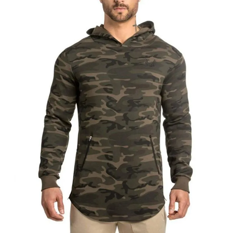 High Quality Camouflage Long Hoodie - 5 Colors