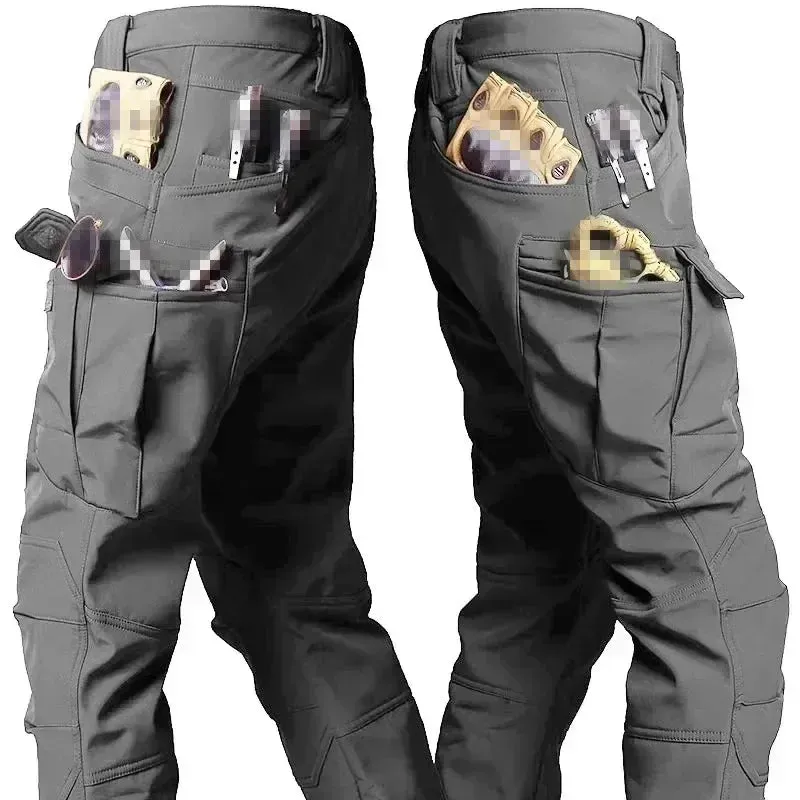 Hot New RU Camo Waterproof and Warm Men's Winter Soft Shell Special Tactical Hooded Jacket multi Pocket Tactical Pants