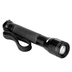 Hunting flashlight 100 lumens zoom black SOLOGNAC, black