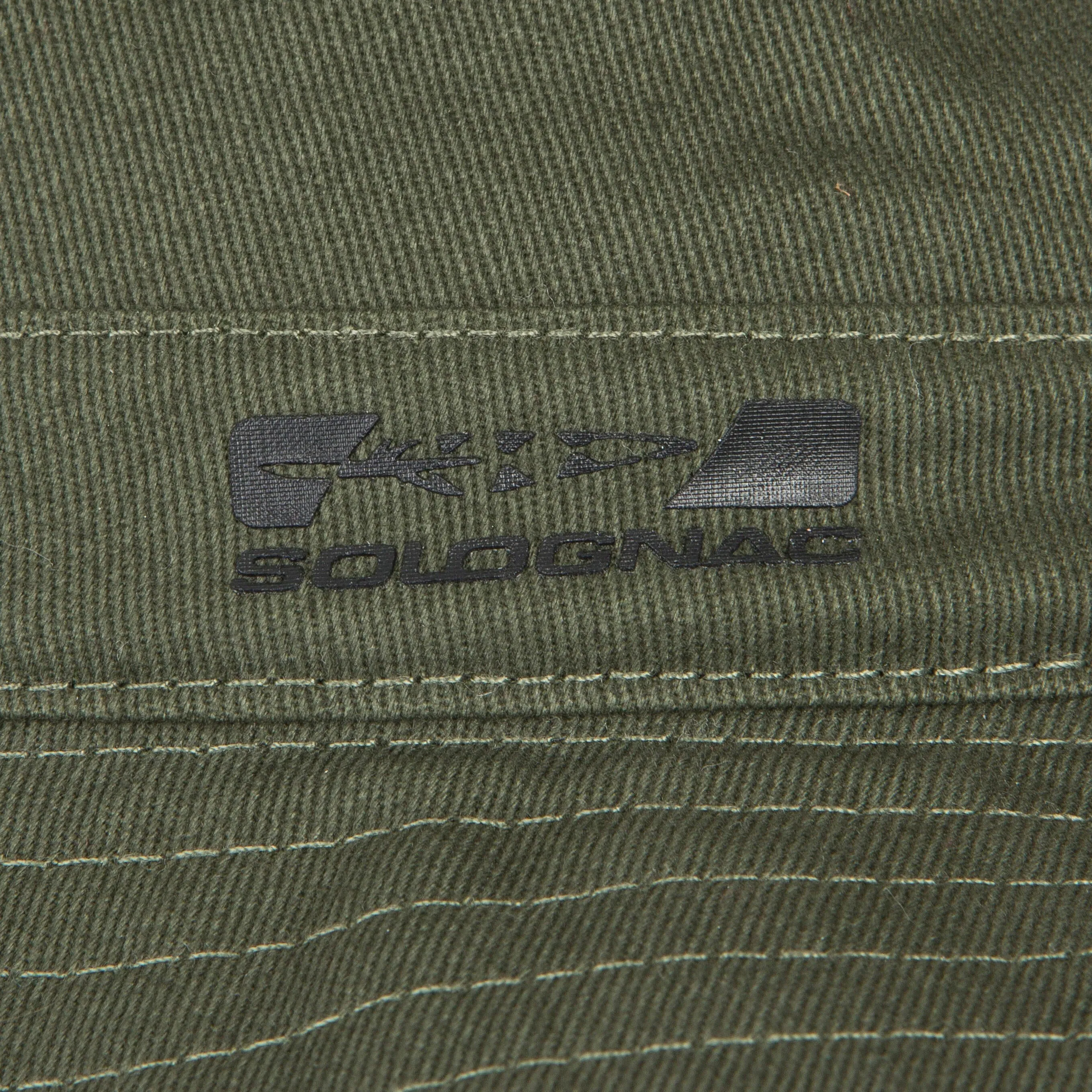 HUNTING HAT STEPPE 100 GREEN SOLOGNAC, dark khaki