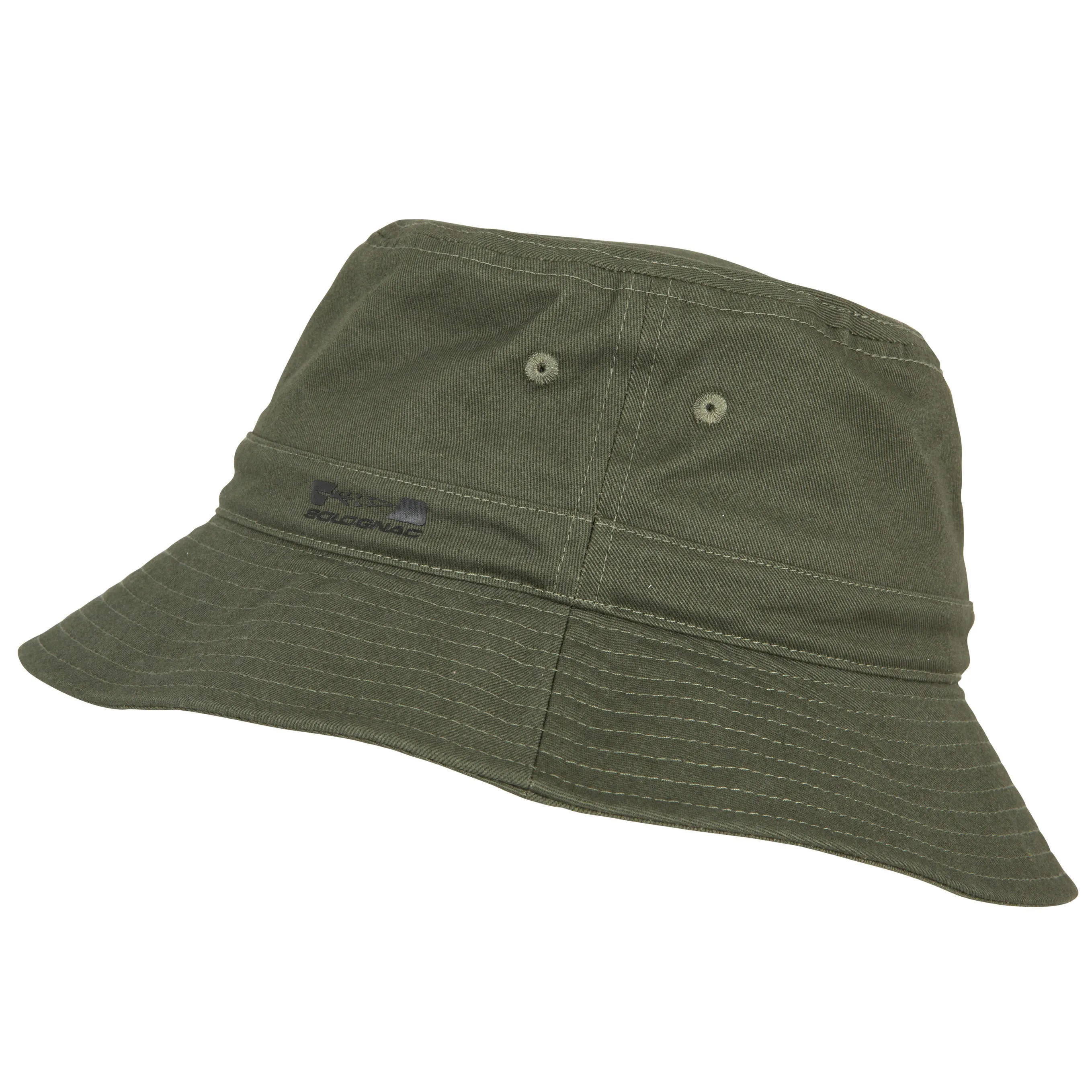HUNTING HAT STEPPE 100 GREEN SOLOGNAC, dark khaki